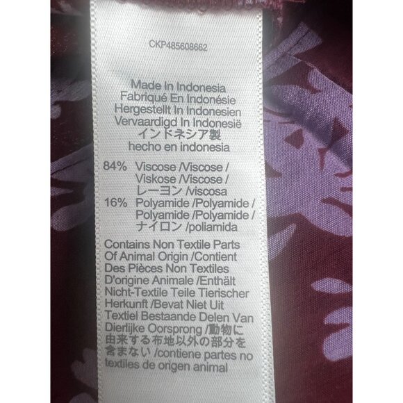 Madewell Womens Plus V-Neck Button-Front Shirt Floral Long Sleeve XXL - Picture 4 of 14